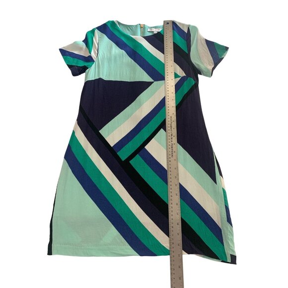 Oliviaceous Womens Shift Dress Multicolor Geometric Print Short Sleeve Small - Picture 8 of 11